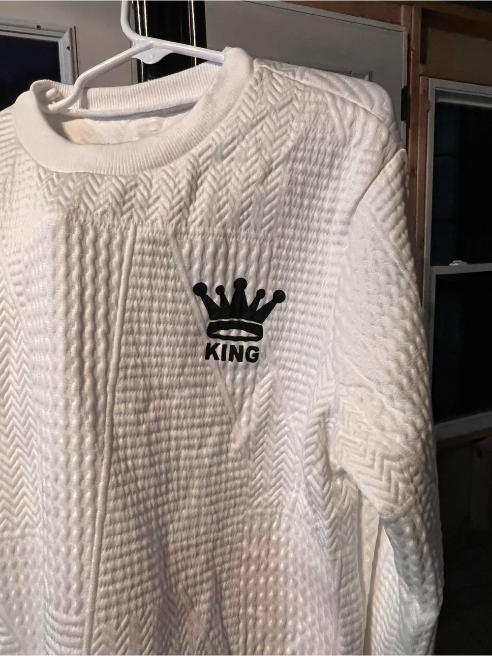 Kids White Logo  - Cozy Long Sleeve Top & Pants